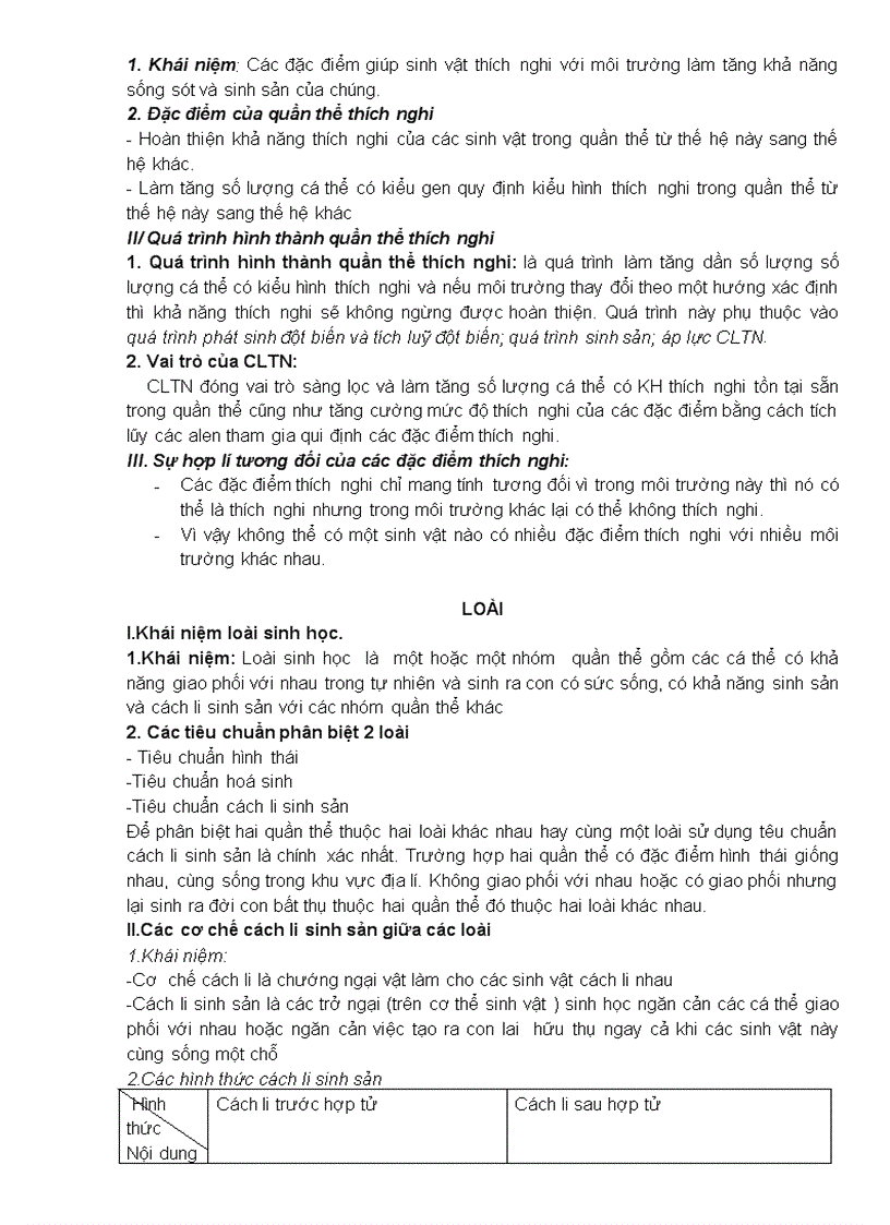 image for page Tóm tắt ôn thi tốt nghiệp môn sinh 12 ban cơ bản đẫ chỉnh sửa hoàn thiện