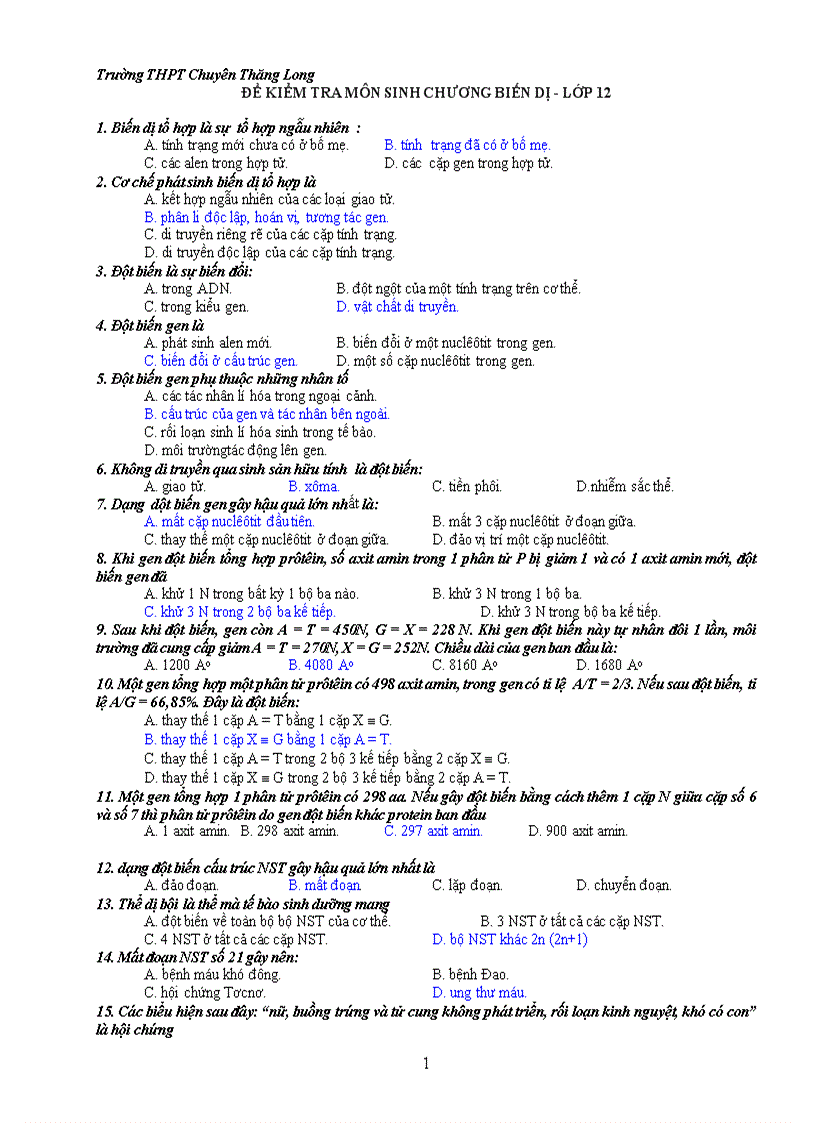 image for page Trac nghiem bien di