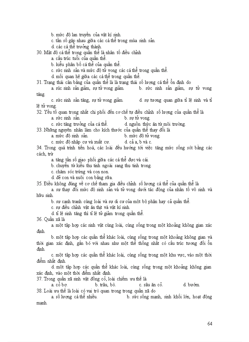 image for page Trac nghiem sinh hoc 12 chuan ktkn va nội dung tinh giảm