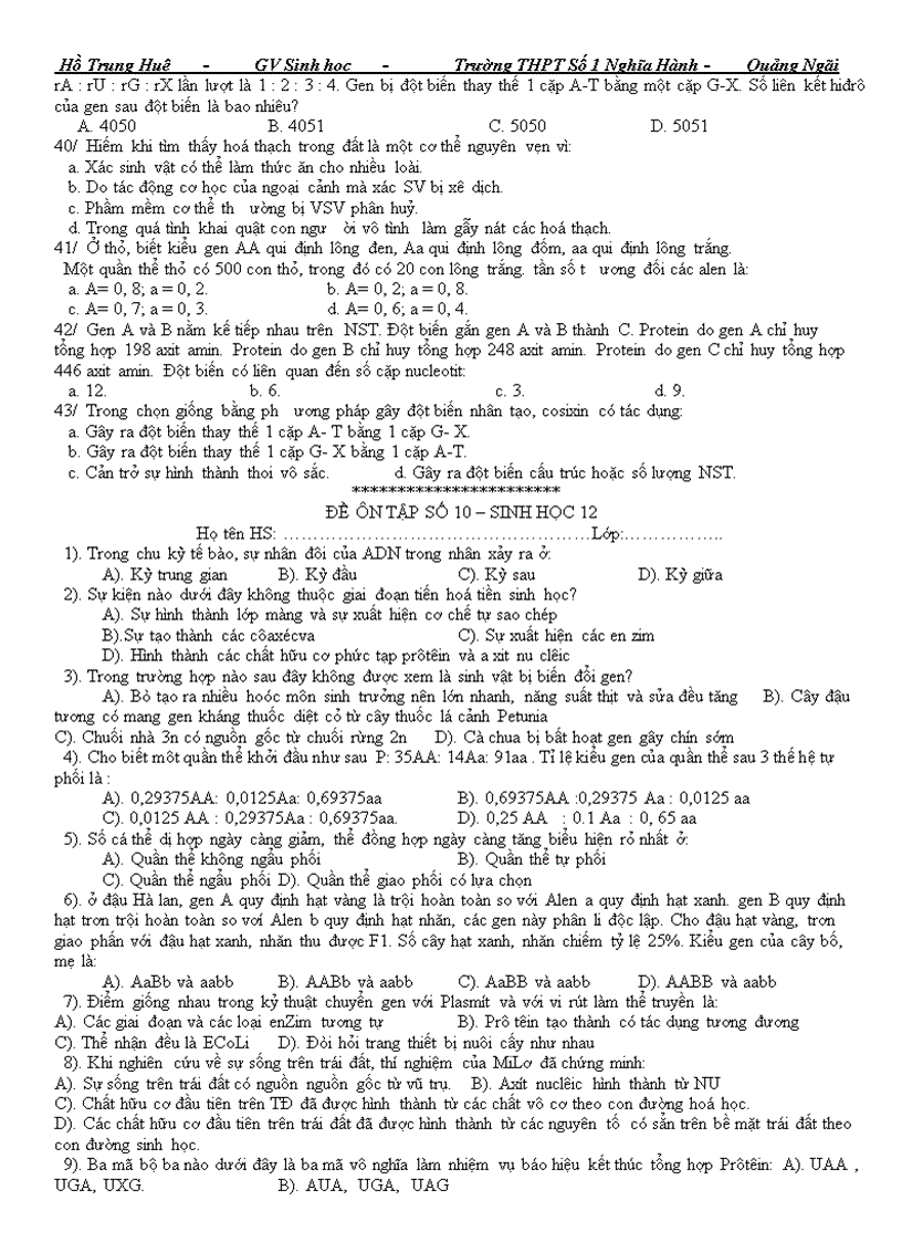 image for page Trac nghiem Sinh hoc