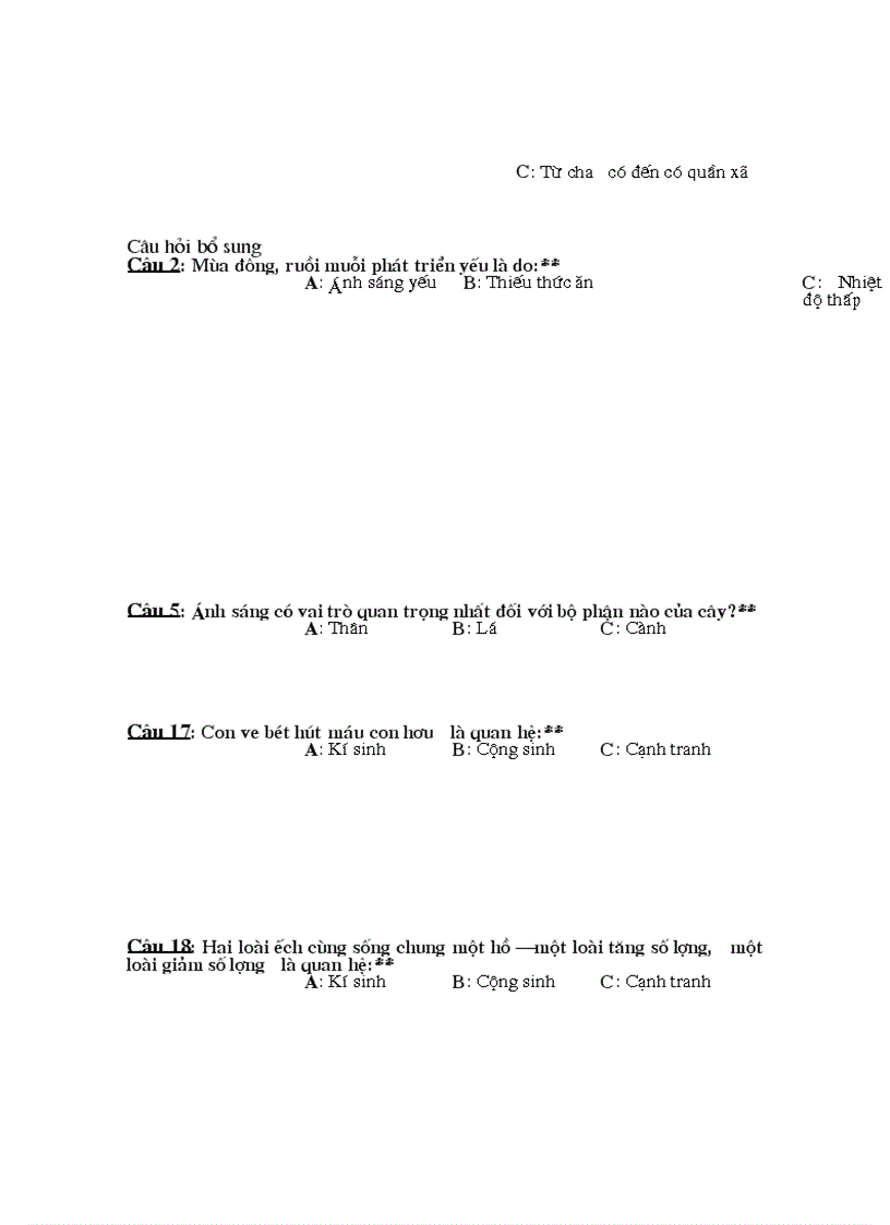 image for page Trac nghiem sinh thai