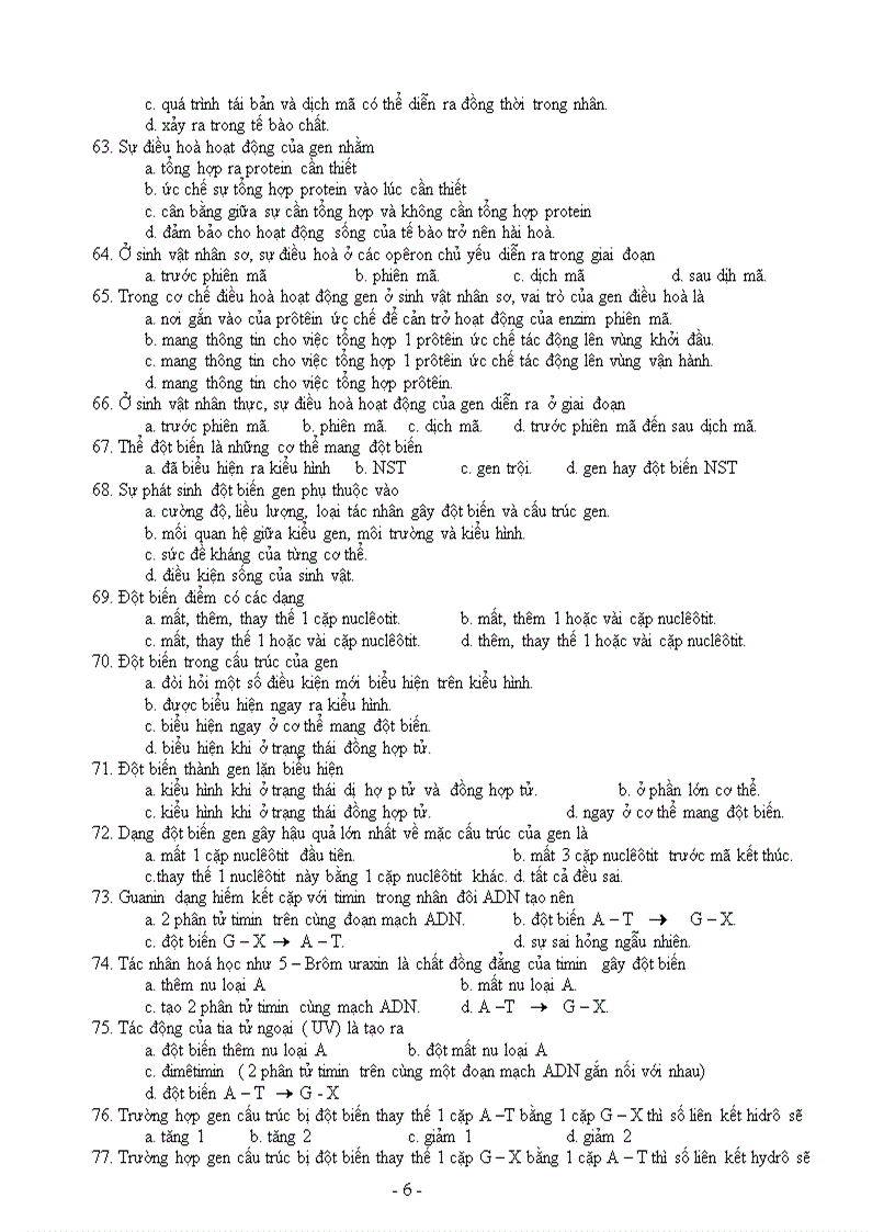 image for page Trac nghiem tham khao tung phan on thi tn