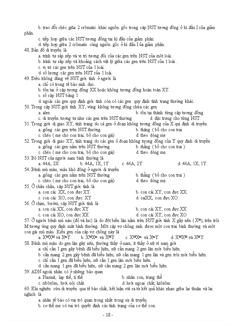 image for page Trac nghiem tham khao tung phan on thi tn