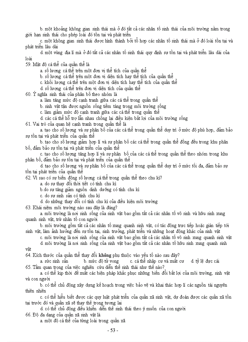 image for page Trac nghiem tham khao tung phan on thi tn