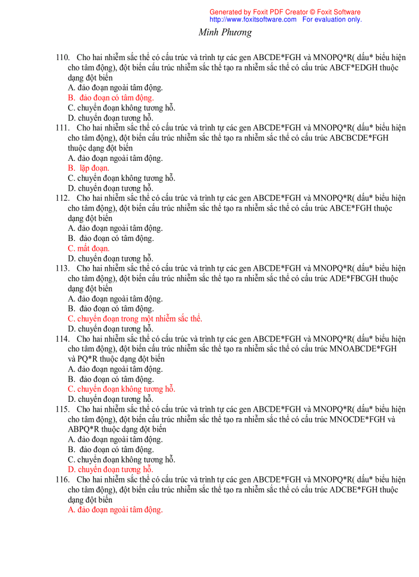 image for page Trắc nghiệm sinh học 12 theo bài 1