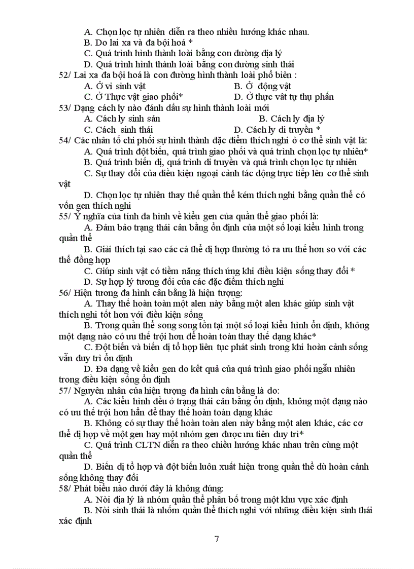 image for page Tuyển tập các câu hỏi TNKQ Ôn thi TN THPT