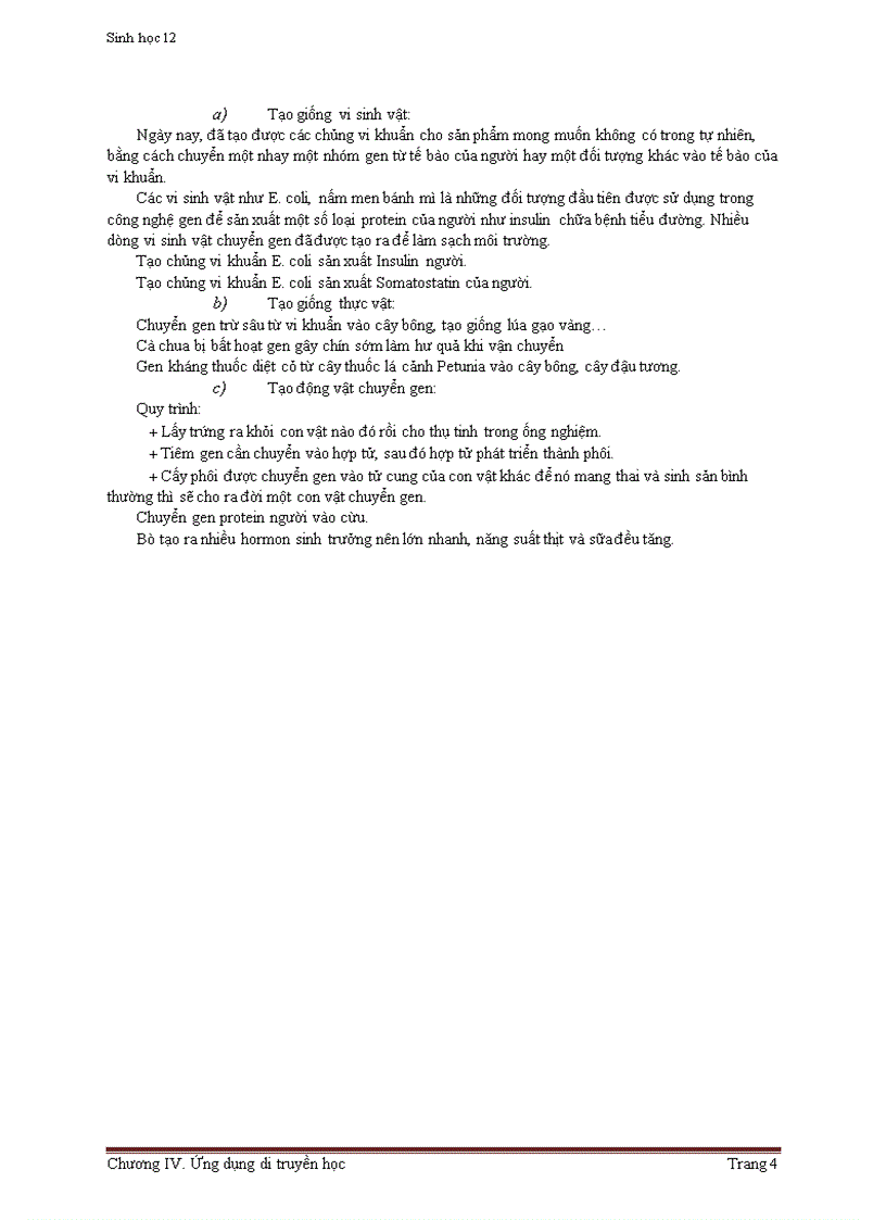 image for page ỨNg dụng di truyền học