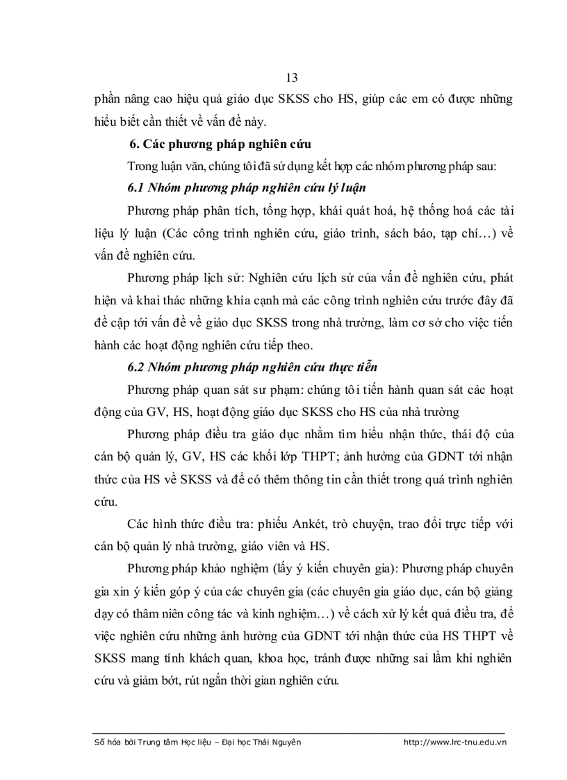 image for page Ảnh hưởng của giáo dục nhà trường tới nhận thức của HS THPT về sức khỏe sinh sản