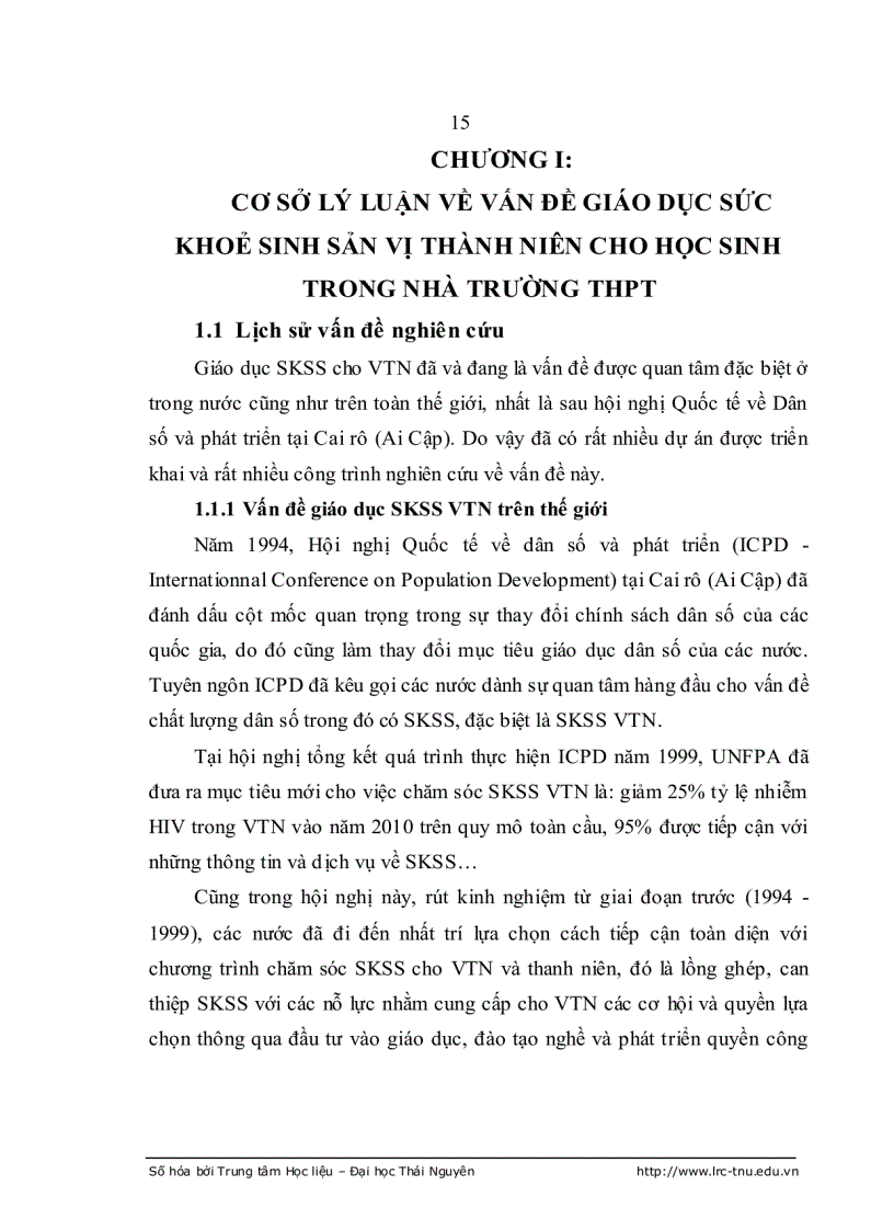 image for page Ảnh hưởng của giáo dục nhà trường tới nhận thức của HS THPT về sức khỏe sinh sản