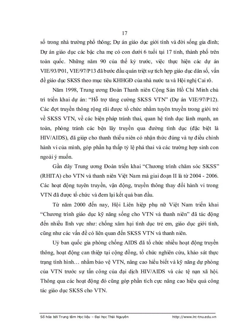 image for page Ảnh hưởng của giáo dục nhà trường tới nhận thức của HS THPT về sức khỏe sinh sản