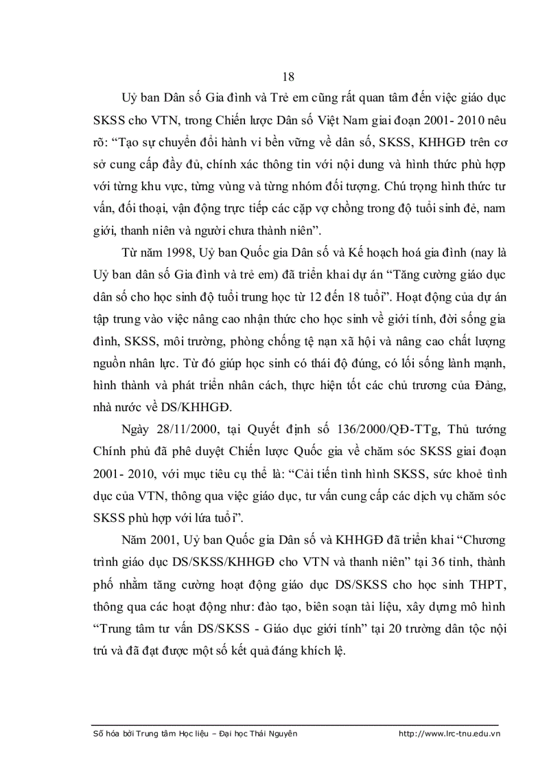 image for page Ảnh hưởng của giáo dục nhà trường tới nhận thức của HS THPT về sức khỏe sinh sản