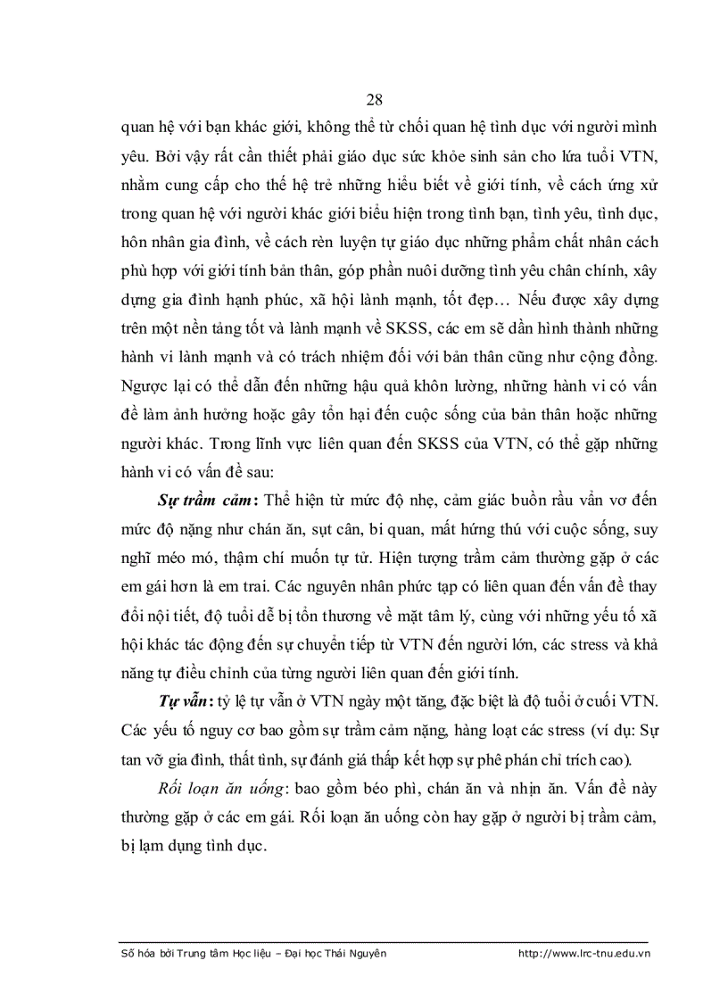 image for page Ảnh hưởng của giáo dục nhà trường tới nhận thức của HS THPT về sức khỏe sinh sản