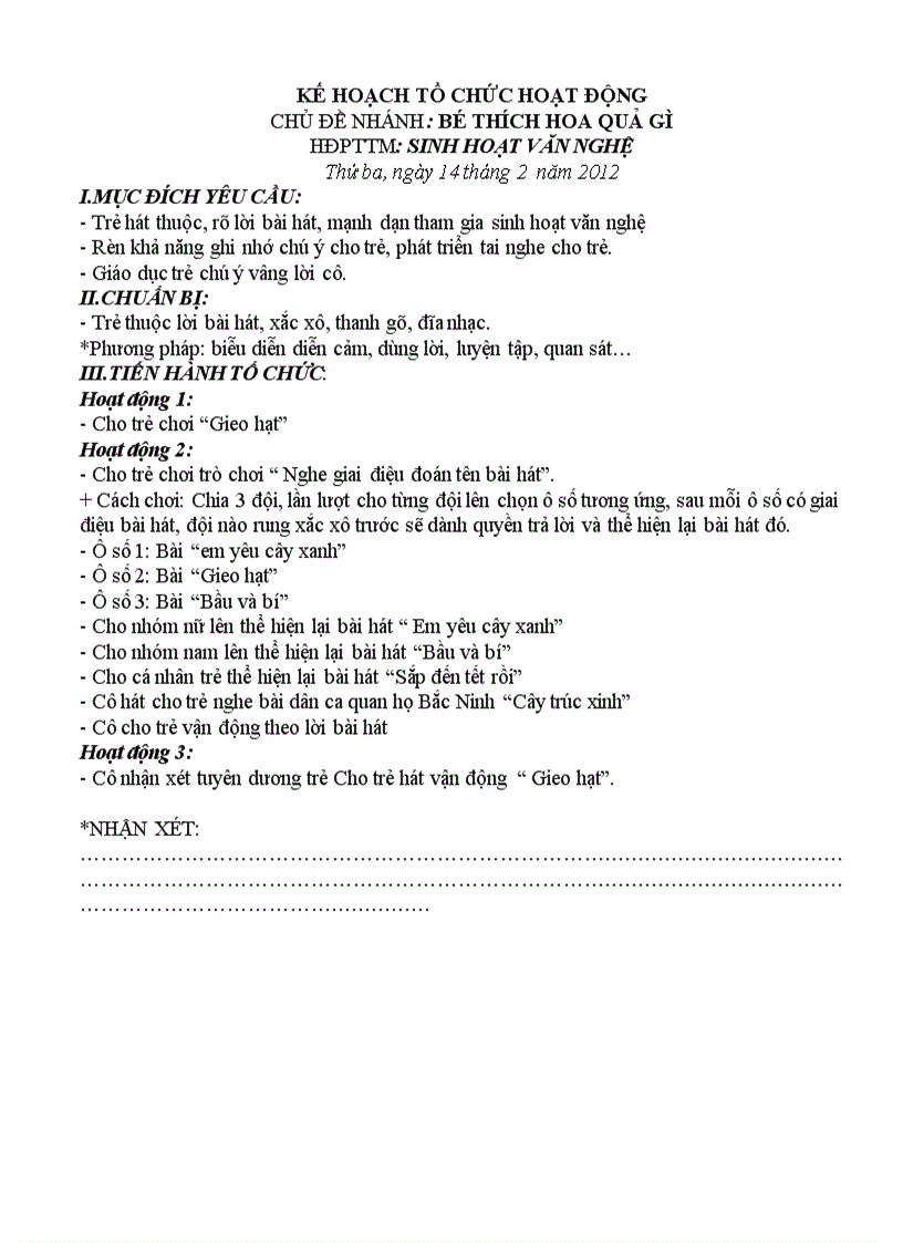 image for page Bé yêu cây xanh