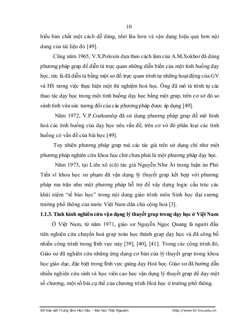 image for page Nâng cao hiệu quả dạy học Sinh học tế bào Sinh học 10 bằng phương pháp Grap