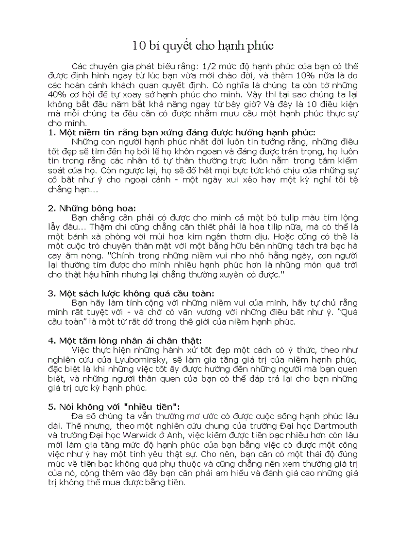 image for page 10 bí quyết cho hạnh phúc