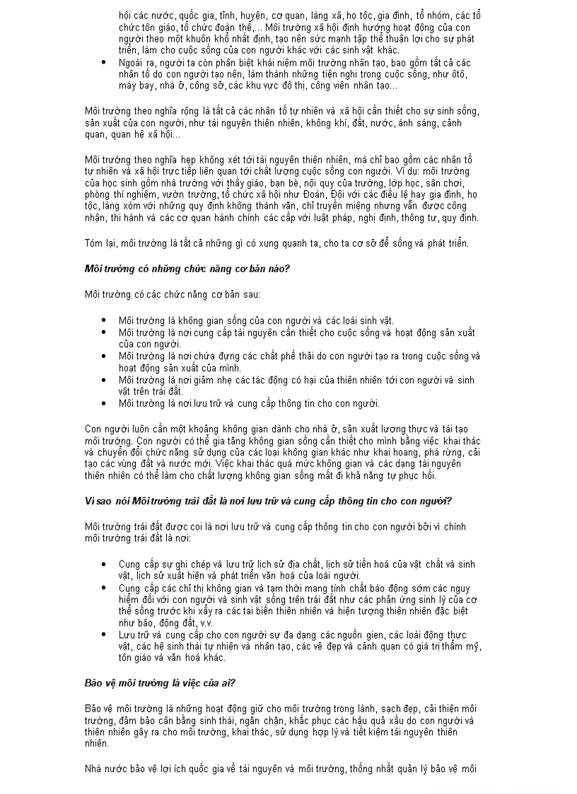 image for page 200 câu hỏi về môi trường