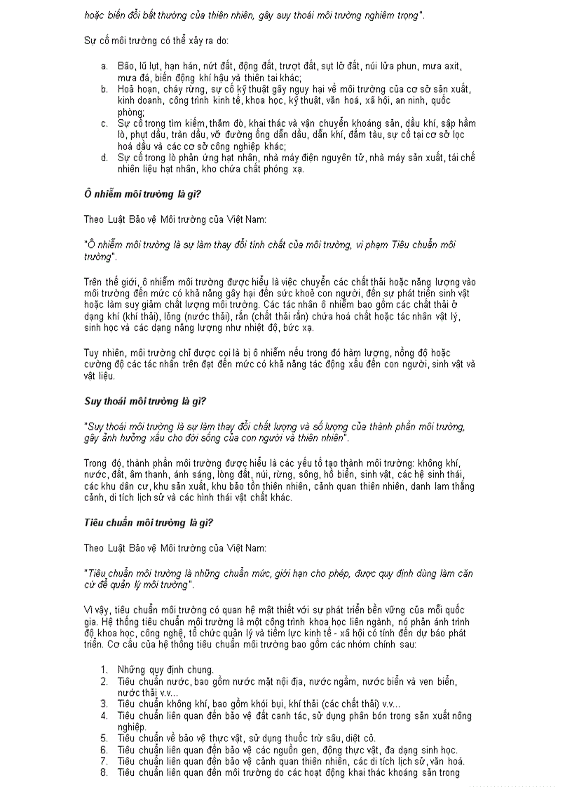 image for page 200 câu hỏi về môi trường