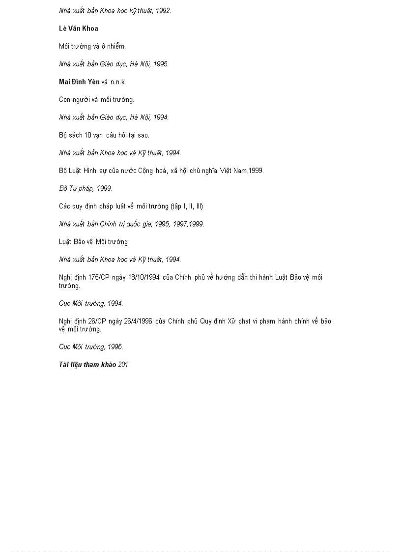 image for page 200 câu hỏi về môi trường