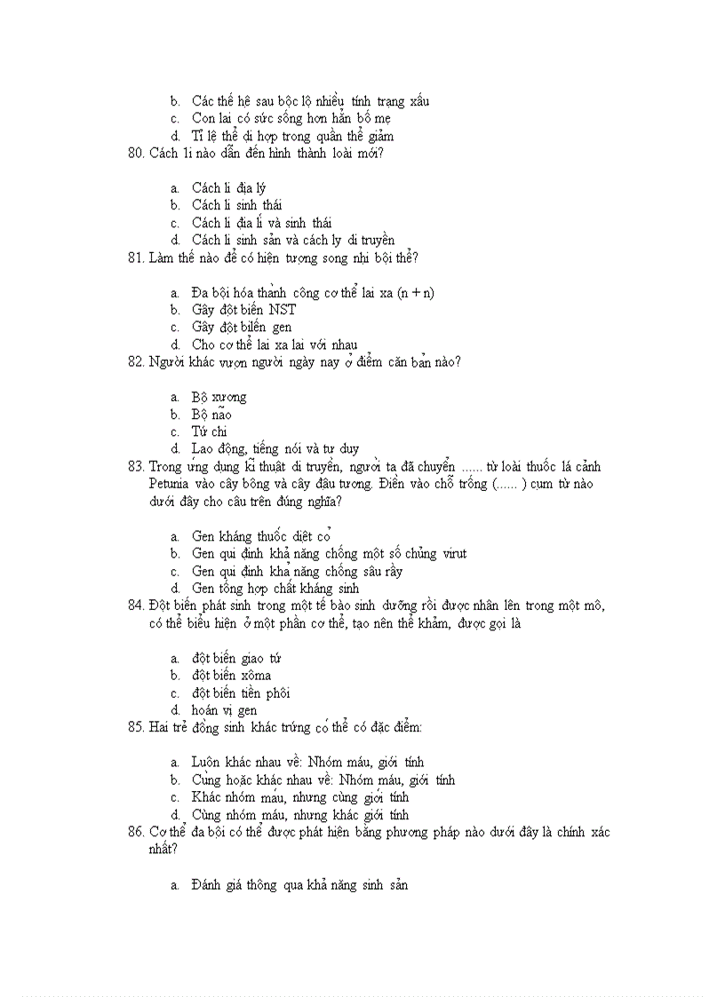 image for page 250 đề thi trắc nghiệm sinh học thpt