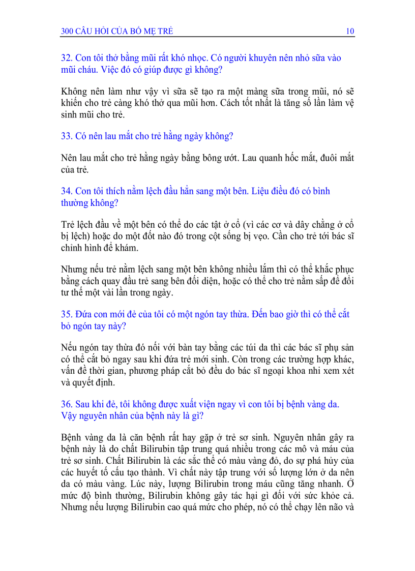 image for page 300 câu hỏi của bố mẹ trẻ