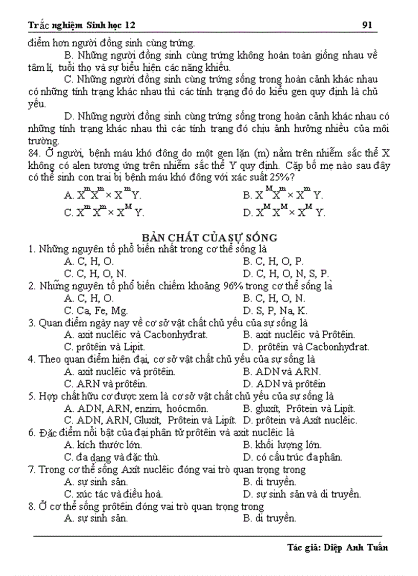 image for page 3201 bài thi trắc nghiệm sinh ôn thi HS giỏi