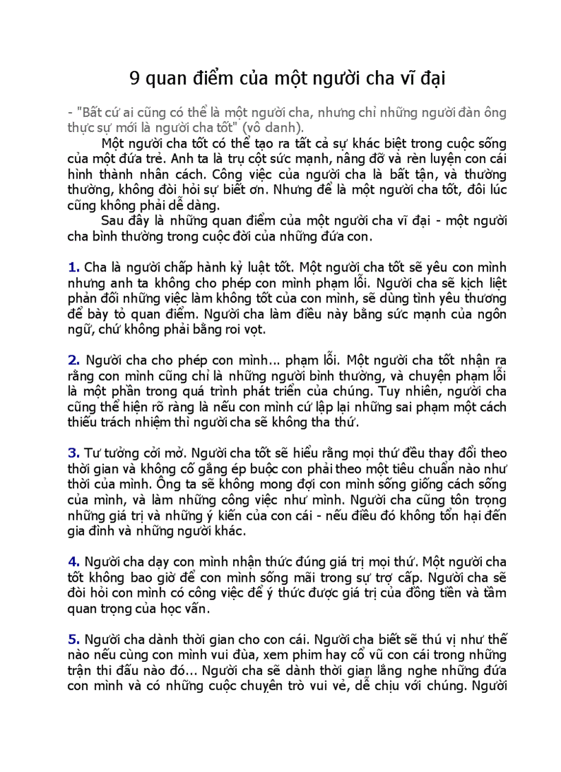 image for page 9 quan điểm của một người cha vĩ đại
