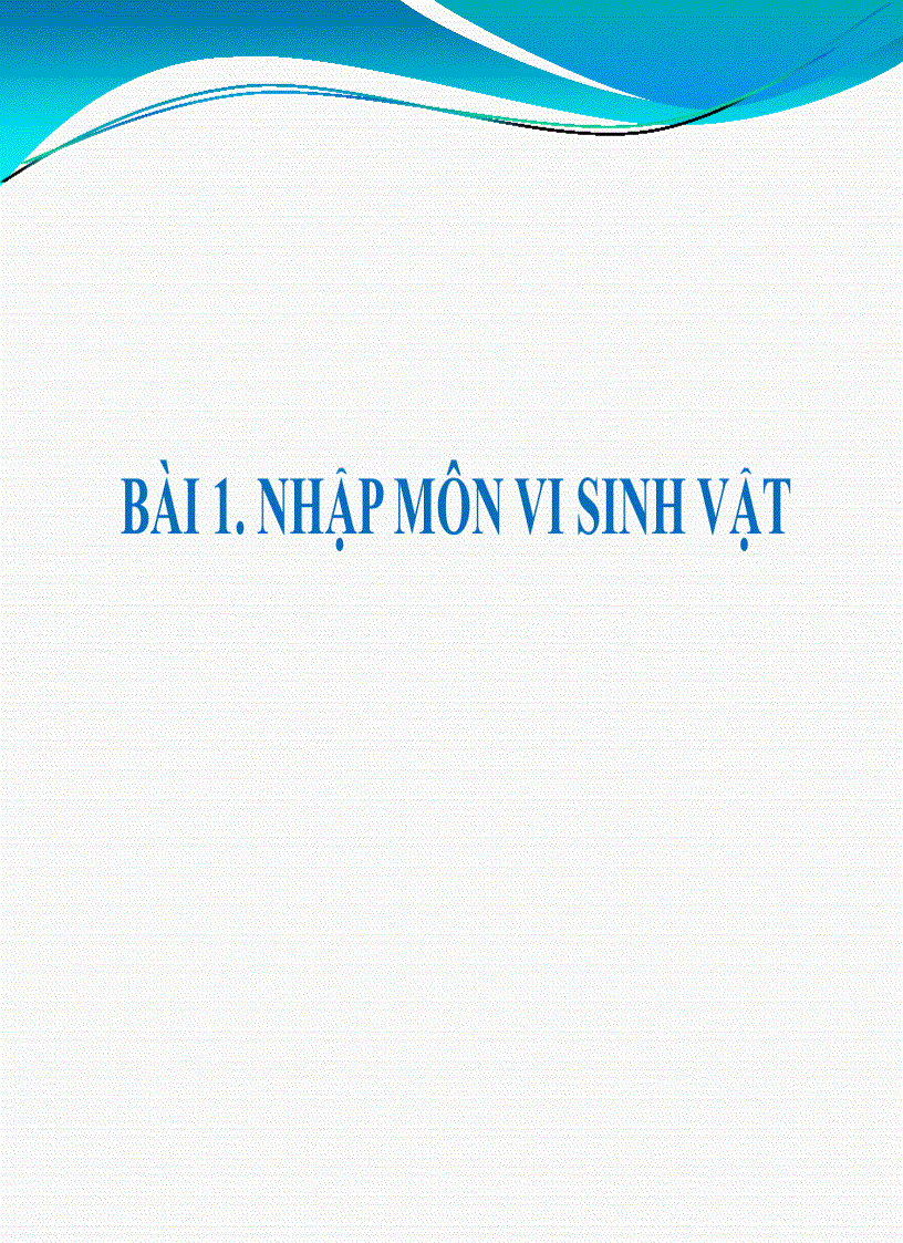 image for page Bài giảng Vi sinh học