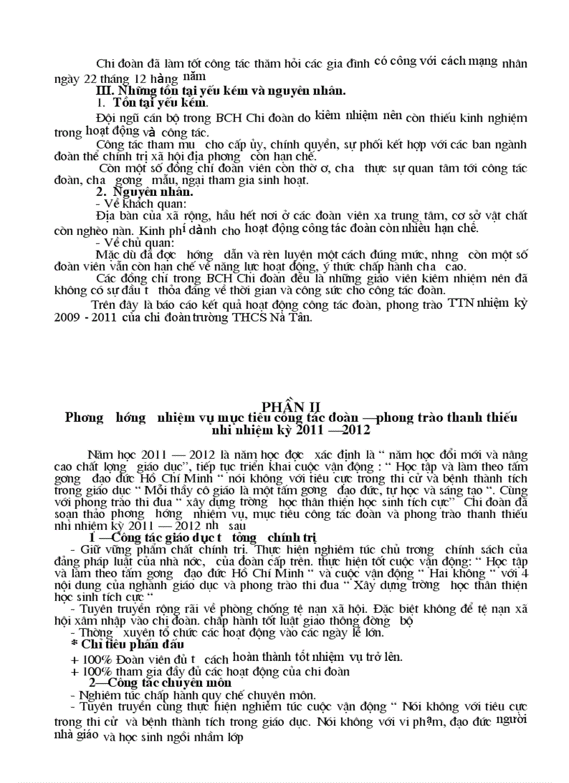 image for page Báo cáo đại hội chi đoàn