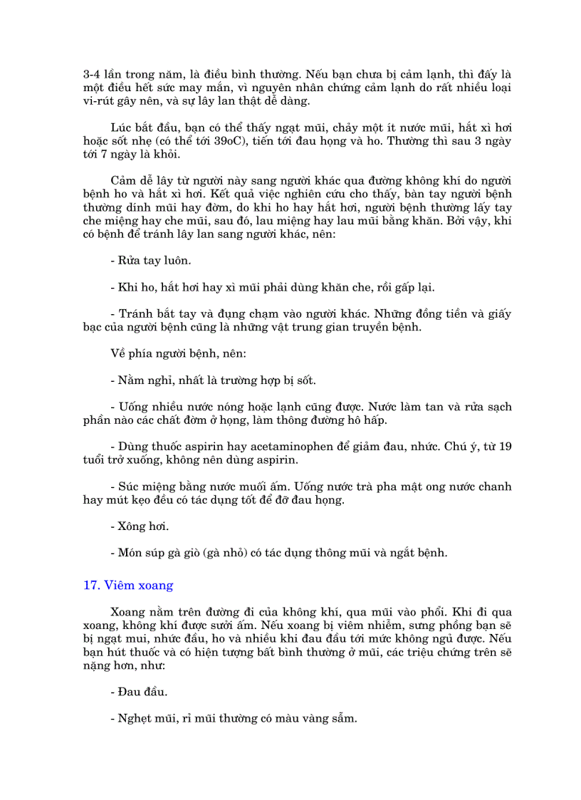 image for page Các lời khuyên bảo vệ sức khỏe