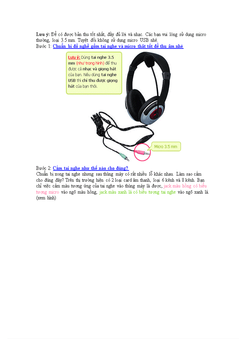 image for page Cach thu am tieng hat cua minh dua len mang