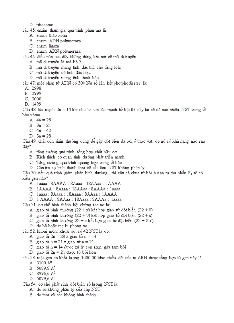 image for page Câu hỏi trắc nghiệm ôn thi tốt nghiệp hot