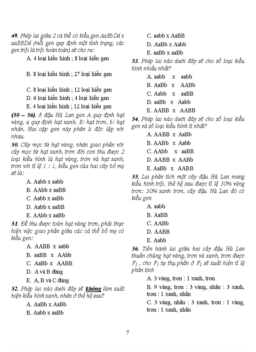 image for page Cau hoi trac nghiem sinh 9