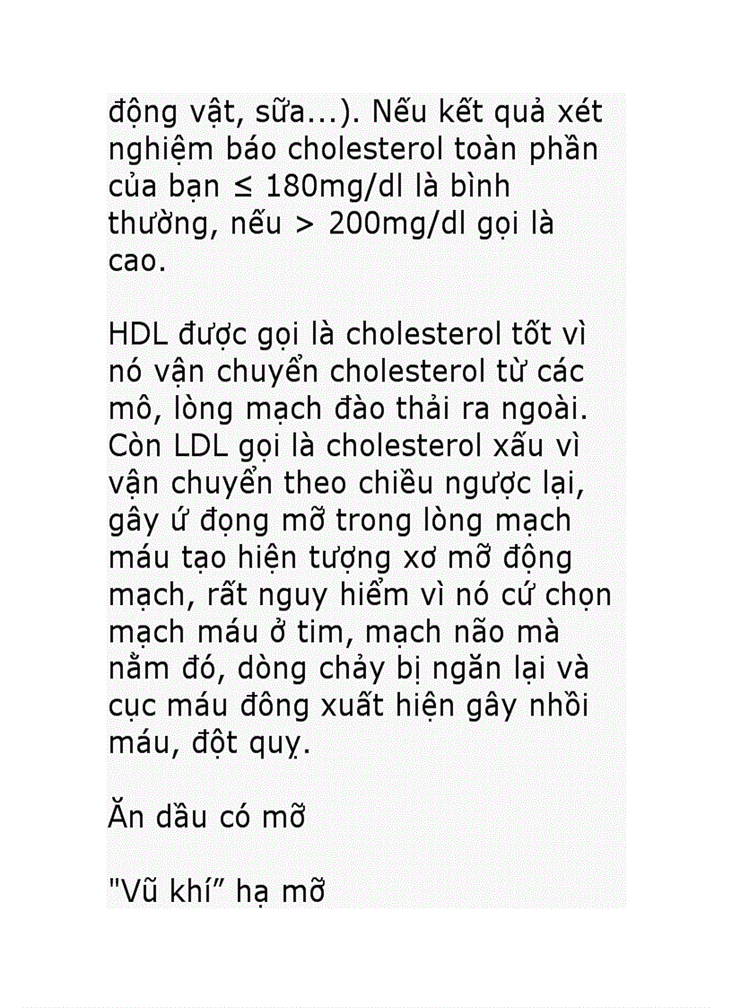 image for page Cholesterol