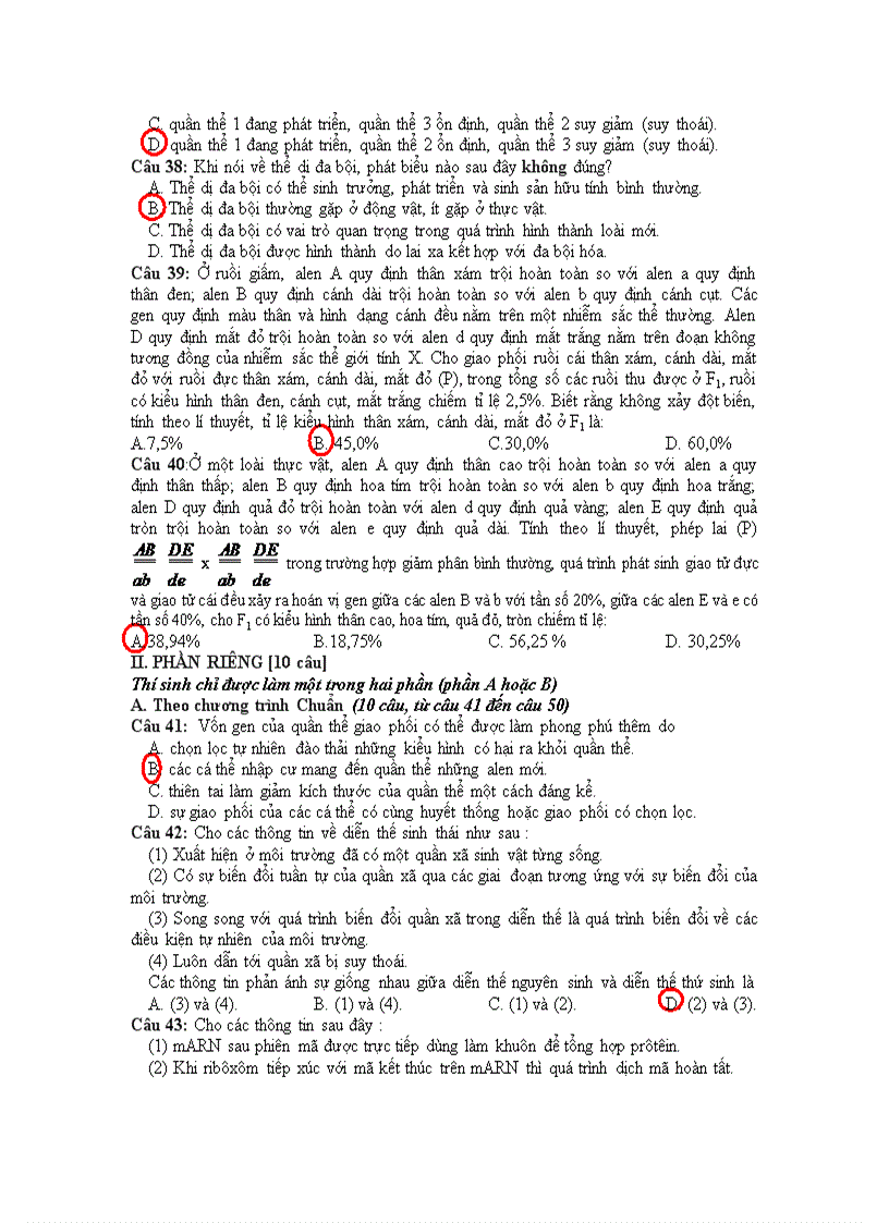 image for page Đề thi ĐH môn Sinh năm 2011 357