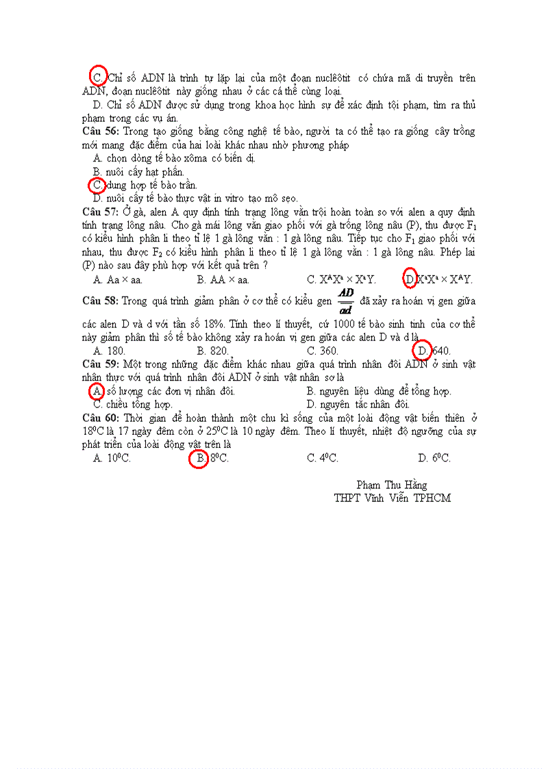 image for page Đề thi ĐH môn Sinh năm 2011 357