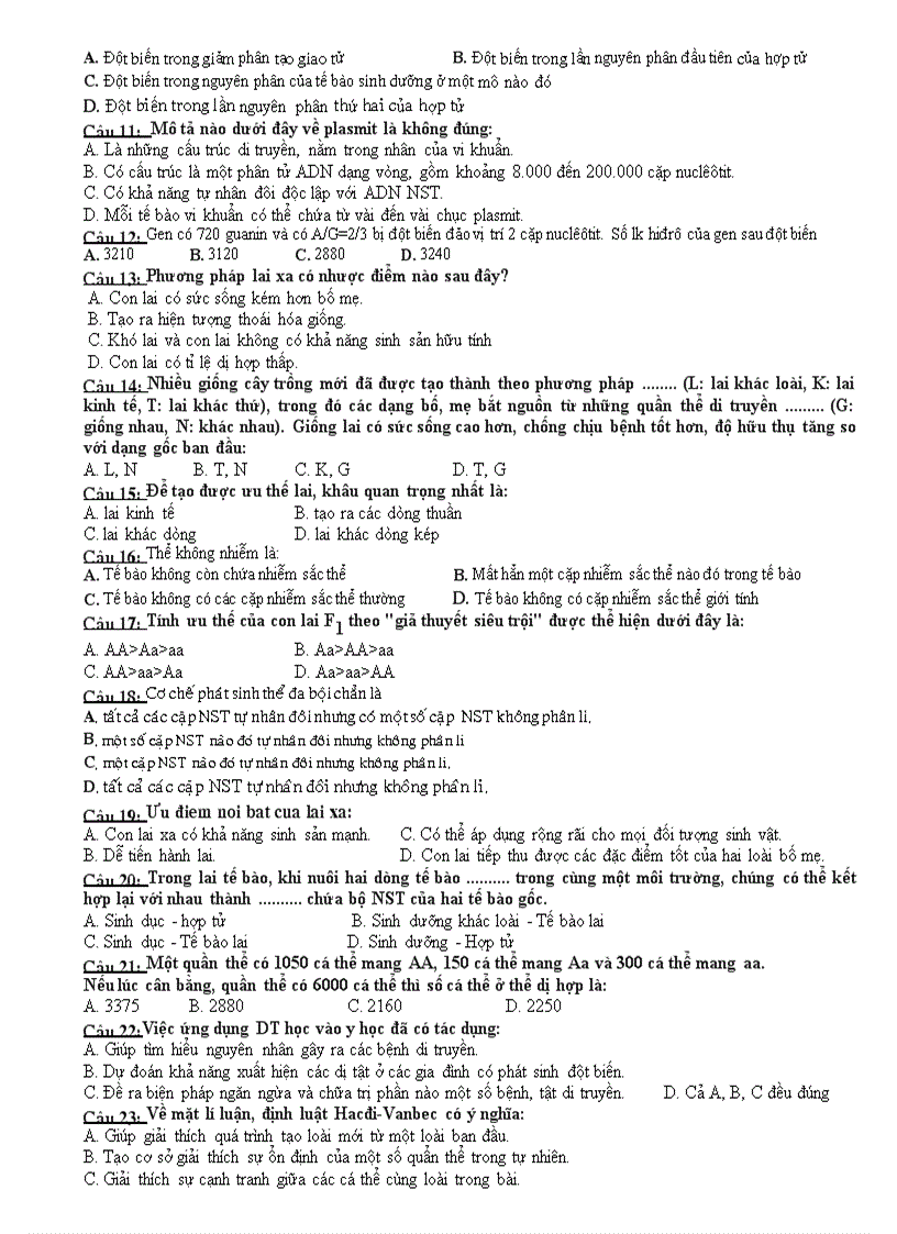 image for page Đề thi thử TN THPT môn Sinh học