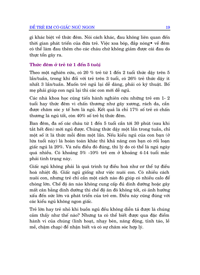 image for page Để trẻ có giấc ngủ ngon