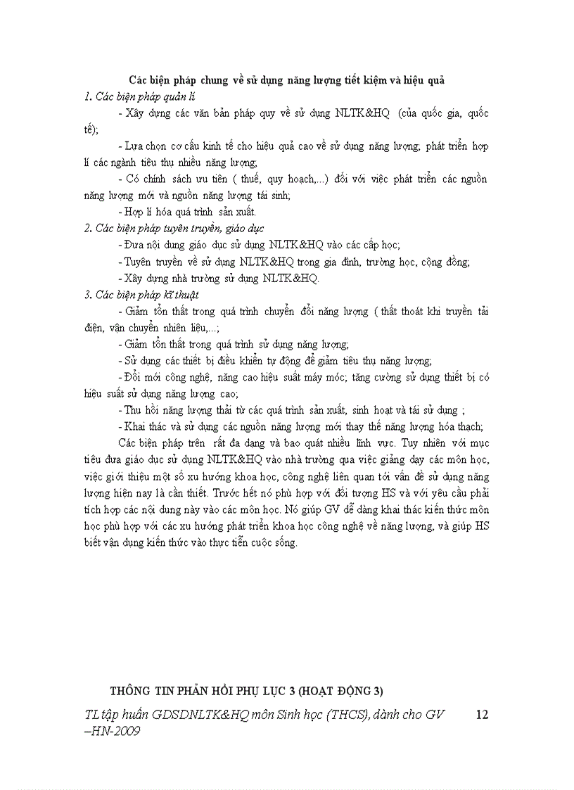 image for page GDSDNLTK HQ thông qua môn Sinh học ở trường THCS