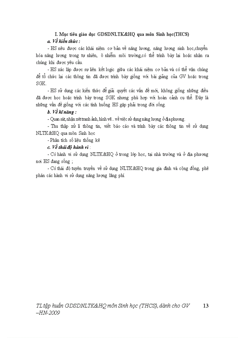 image for page GDSDNLTK HQ thông qua môn Sinh học ở trường THCS