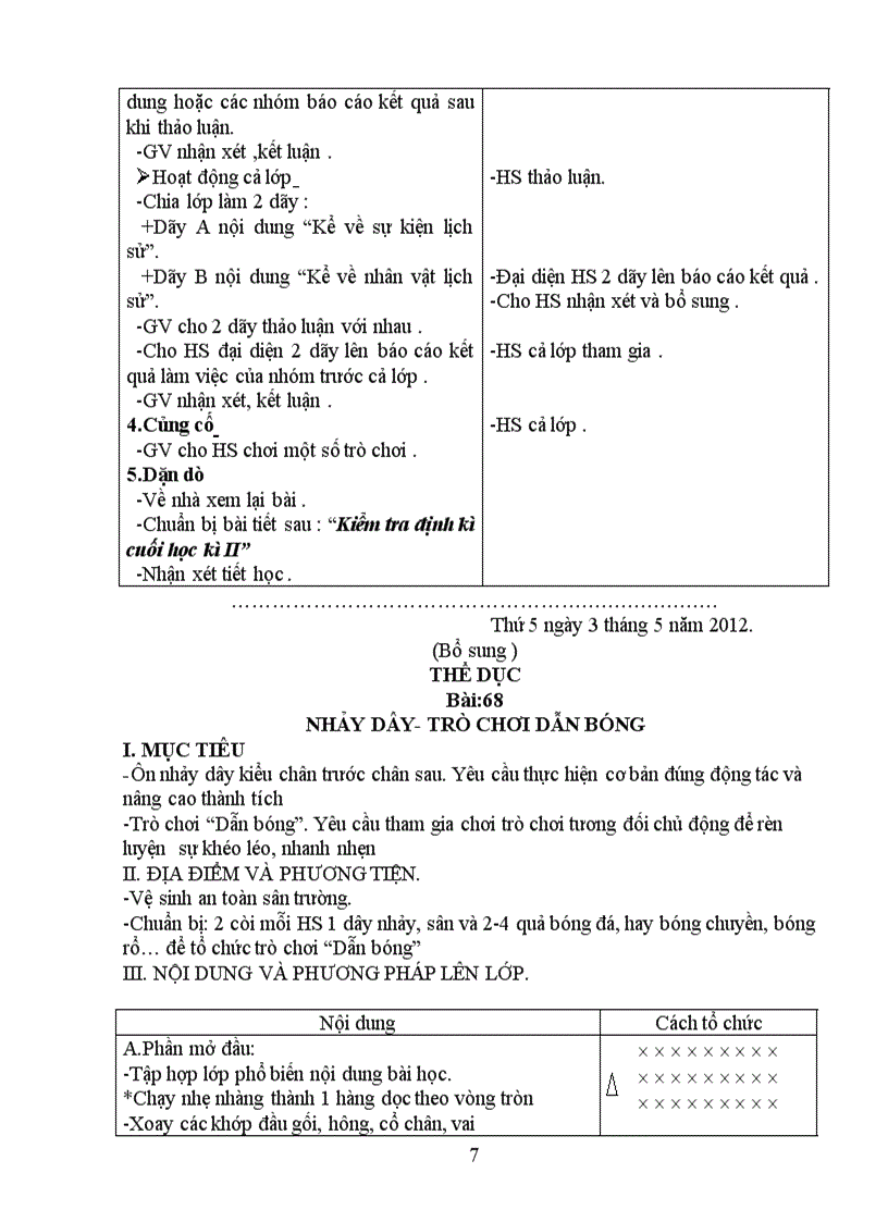 image for page Giáo án lớp 4 tăng buổi tuần 34