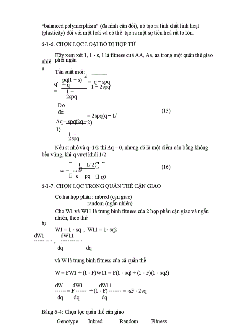 image for page Giáo trình cao học Di truyền số lượng chương 6