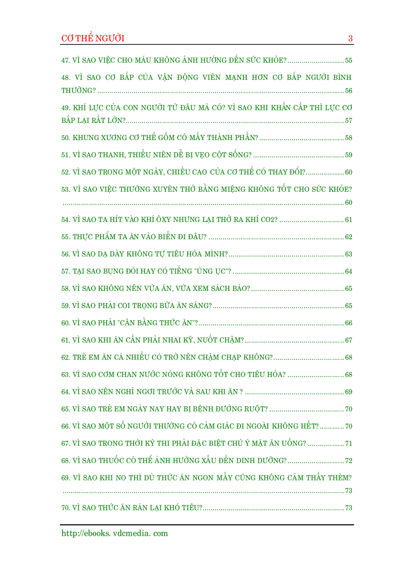 image for page Những câu hỏi về cơ thể con người