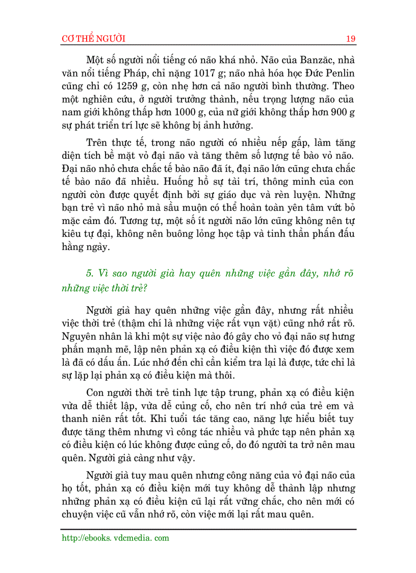 image for page Những câu hỏi về cơ thể con người