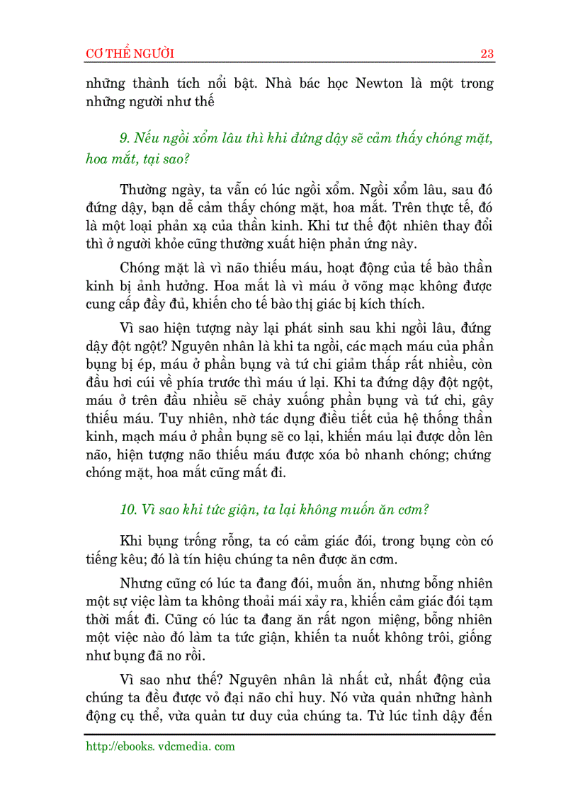 image for page Những câu hỏi về cơ thể con người