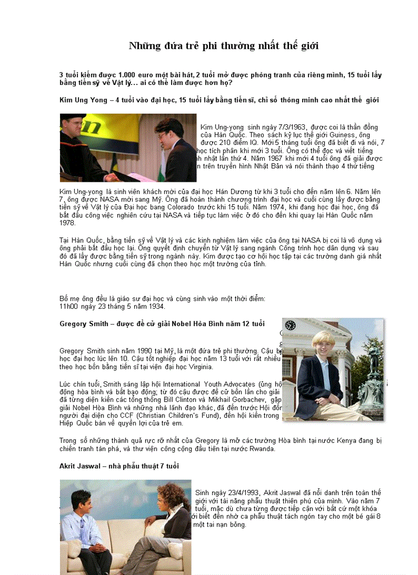 image for page Những đứa trẻ phi thường nhất thể giới