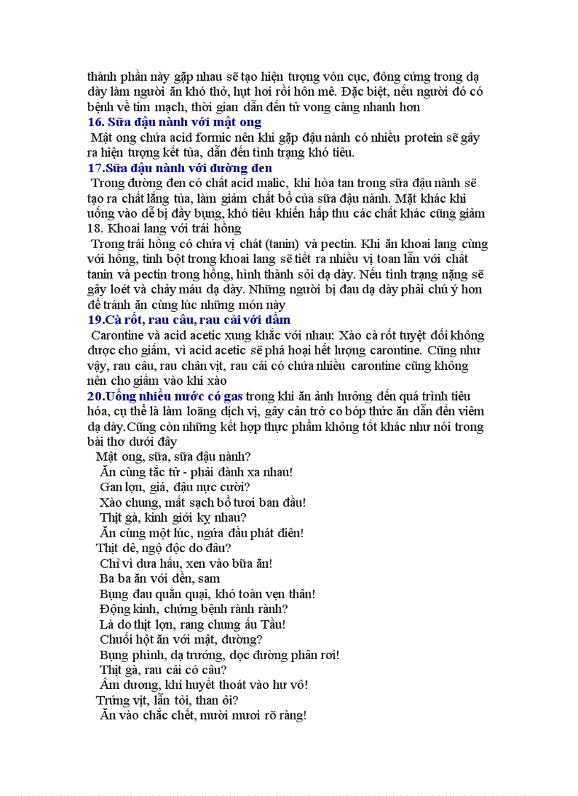 image for page Những món ăn kỵ nhau