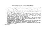 Nước gừng nóng trị bệnh