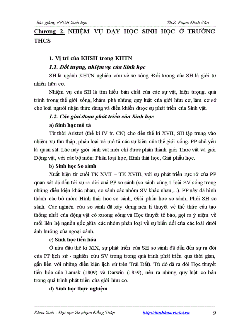 image for page Phương pháp dạy học Sinh học 1