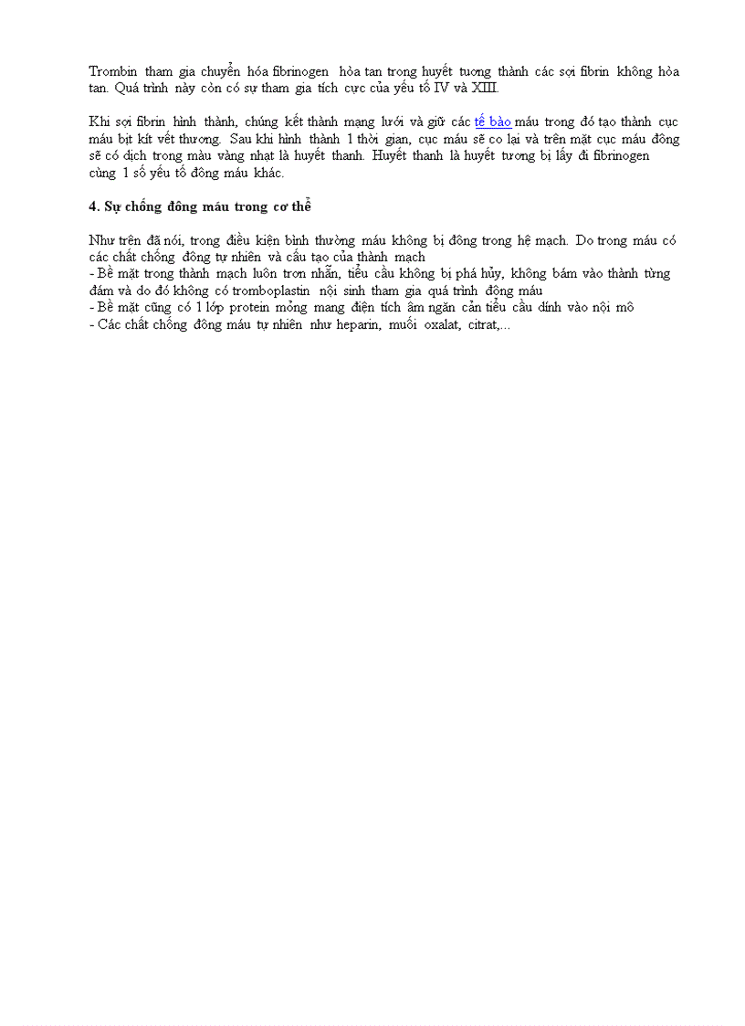 image for page Quá trình đông máu Nhóm máu và sự truyền máu