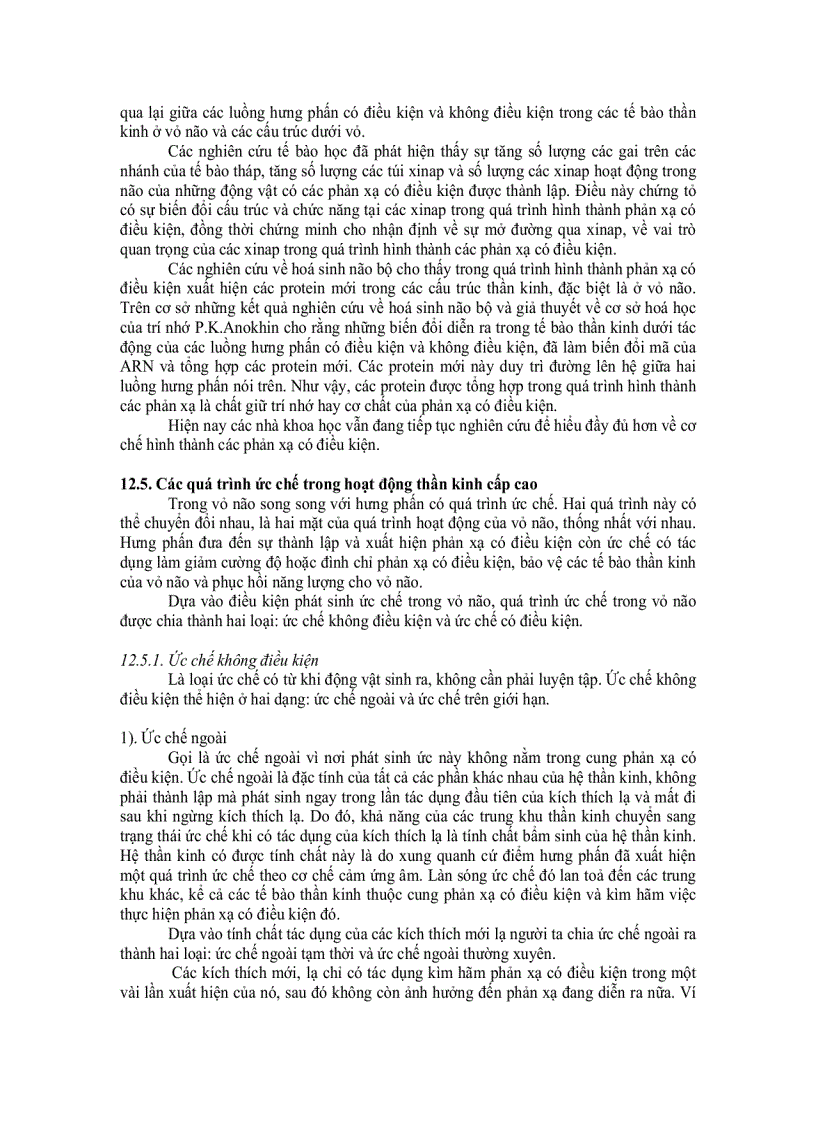 image for page Sinh lí hoạt động thần kinh cấp cao